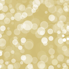 Circular golden bokeh sparkle glitter lights background. Magic christmas background. Elegant, shiny, metallic gold background