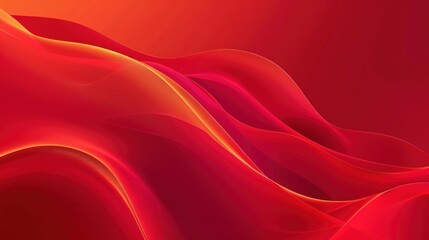 Obraz premium Abstract Red and Orange Waves