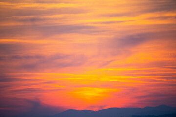 Fototapeta premium sky sunset texture detail sun close-up cloud
