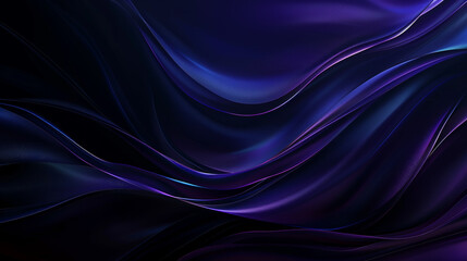 Obraz premium Pure black background with subtle gradients of dark blue and dark purple