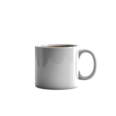 White Coffee Mug 3D Illustration
