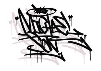 MICHAELSON graffiti tag style design