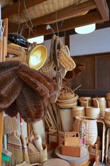 Obraz premium 日本の東京、江戸時代の暮らしの風景 昔の生活用品