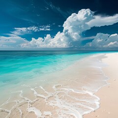 Idyllic tropical beach with turquoise waters