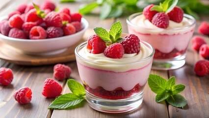 Raspberry cream