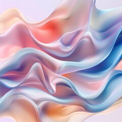 Obraz premium Smooth gradients blending pastel colors background