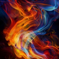 abstract fire background vector 3d