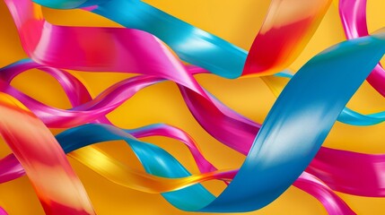 Obraz premium Beautiful abstract background. Colorful twisted ribbon background 