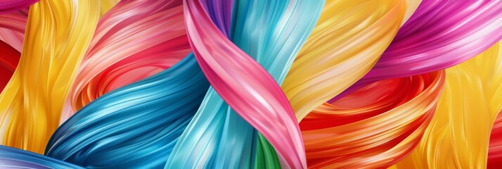 Beautiful abstract background. Colorful twisted ribbon background 