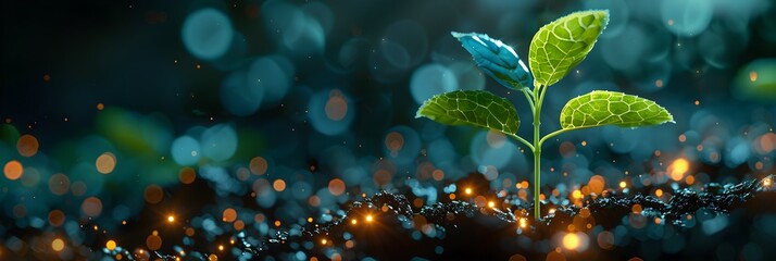 Harmony of Nature and Technology: Sustainable Seed Planting and Digital Technology Fusion in UHD Image Style in 8K