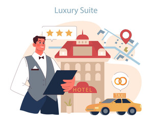 Fototapeta premium Luxury Suite concept.
