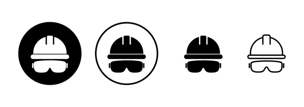 Helmet icon vector isolated on white background. Motorcycle helmets. Racing helmet. construction helmet icon. Safety helmet