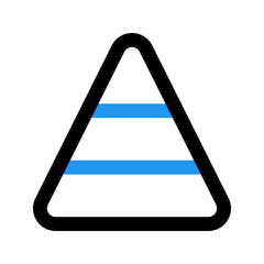 pyramid line color icon