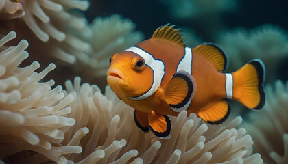 clownfish in the ocean