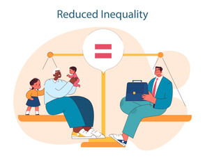 Reduced Inequality. Balancing scales between diverse social groups