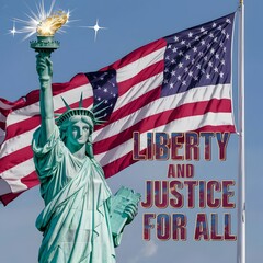 Obraz premium Celebrating Freedom and Unity on American Independence Day, 4th July.