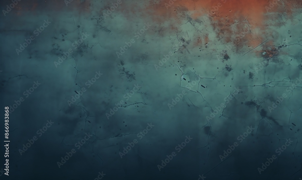 Wall mural Abstract Blue and Orange Textured Background