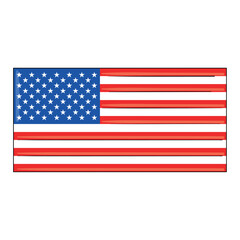 Flag sketch of United States Vector illustration