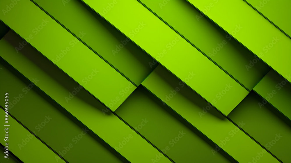Poster rhombus pattern with lime green diamond in a 3d geometric design for modern aesthetic appeal.