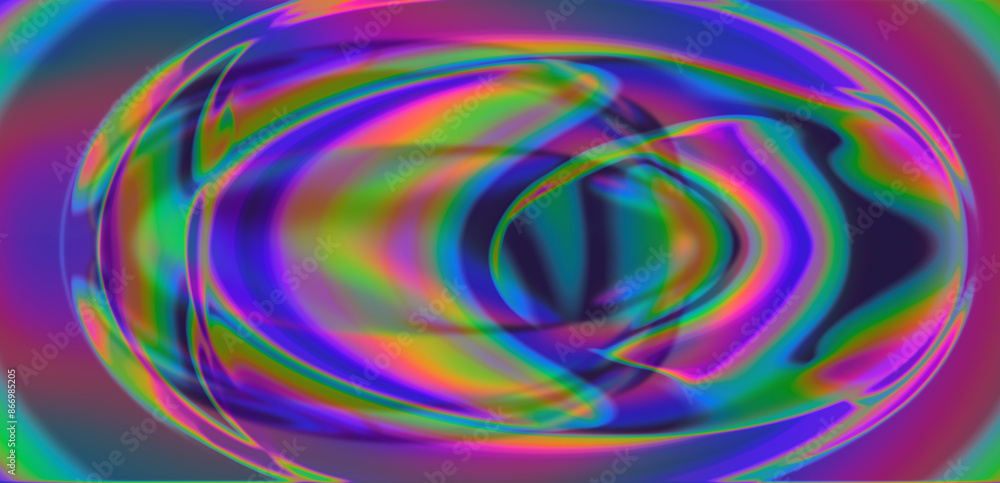 Poster abstract background with blurred neon spots and circles. conceptual modern art.