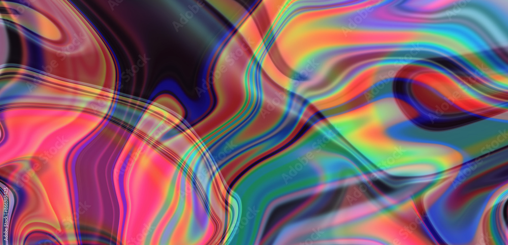 Poster abstract artistic background with neon acid colorful splashes of paint. psychedelic trippy vivid tex