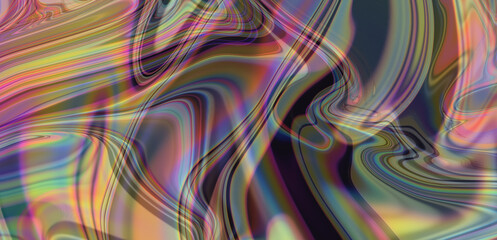 Obraz premium Abstract artistic background with neon acid colorful splashes of paint. Psychedelic trippy vivid texture.