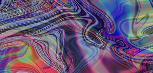 Abstract artistic background with neon acid colorful splashes of paint. Psychedelic trippy vivid texture.
