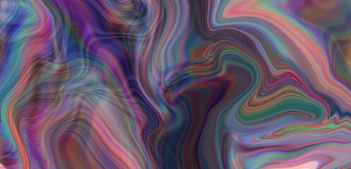 Liquid dreamy texture in the ebru marble painting technique.