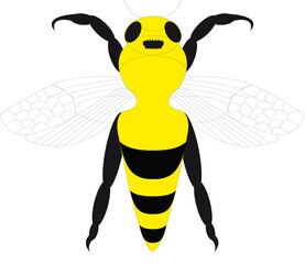 Reino animal Abeja reina caricaturizado