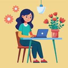 person working on laptop