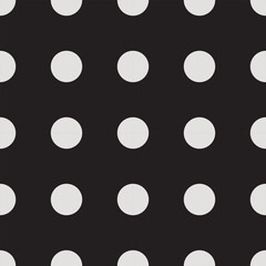 Seamless pattern of light gray dot on black background for cloth, fashion, wallpaper, card, cover skin.