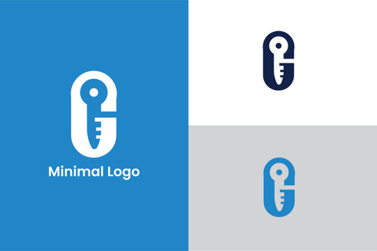 initial letter C security key modern finance security logo, lockup abstract icon symbol, C letter key real estate logo, C Secure Logo With Key Hole