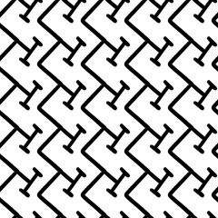 design seamless monochrome zigzag pattern. abstract background.