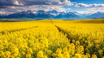 Multiple Rack Focuses of a Yellow Conola Oil Flower Field in Montana (Raw)