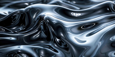 Abstract Smooth Wavy Strips Colorful Glass 3D Object abstract wallpaper