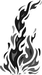 illustration of a fire