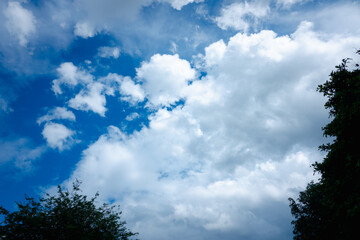 The sky is blue with a few clouds scattered throughout