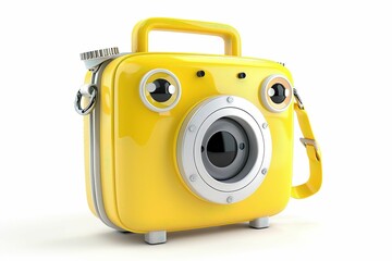 Action camera shaped funny character