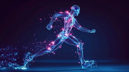 Digital Representation of a Running Athlete