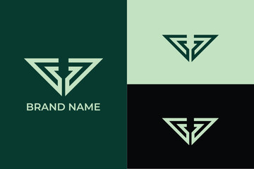 modern trendy abstract business vector initial letter CC 7 D C logo suitable for corporate, finance, construction and real estate business, triangle icon badge jet, fighter jet aviation logo