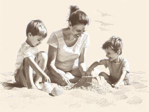 Sandcastle clip art preview