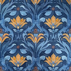 Seamless Jugendstil vintage