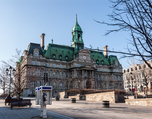 Montreal City Hall located in Old Montreal