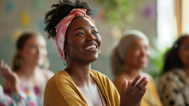 Educational Workshop - Body-positive individuals attending a workshop on racial justice and body positivity, body positive, education, hd, informative with copy space