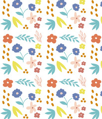 seamless pattern with flowers