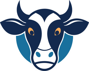 cow logo vector icon