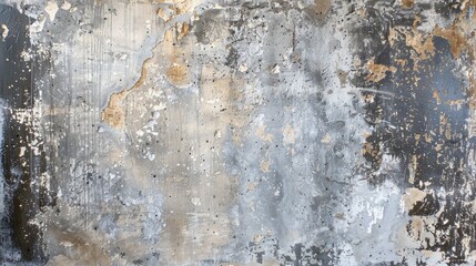 Textural appearance of a painted plastered concrete wall