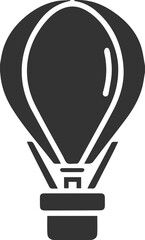 Obraz premium Art & Illustrationhot air blloon silhouettes vector illustration