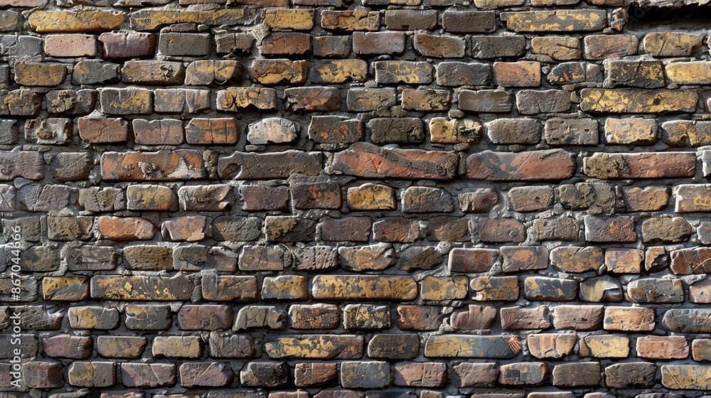 Wall mural Texture of a weathered brick wall