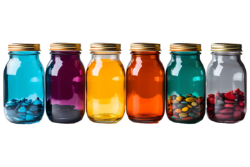 Art supplies for children Isolated on transparent background